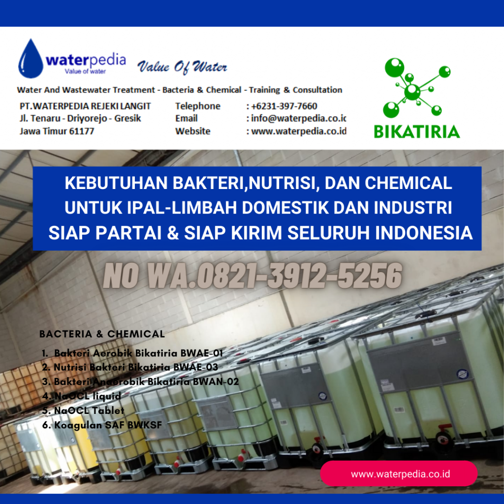 Bakteri Nutrisi Dan Chemical Wastewater Treatment Ipal Wwtp Limbah