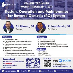 Online Trainng Reverse Osmosis RO 23-24 Juni 2020 Zoom