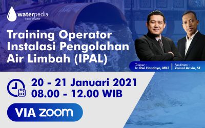 Training Operator Instalasi Pengolahan Air Limbah (IPAL) : 20-21 Januari 2020 ZOOM