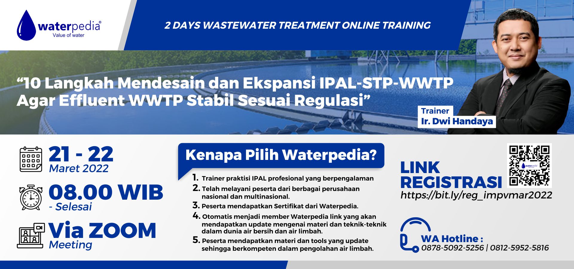 10 Langkah Mendesain dan Ekspansi IPAL – STP – WWTP | 21 – 22 Maret 2022